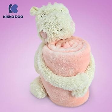 plisana zirafa velika: KikkaBoo Baby ćebence sa plišanom igračkom 70x100 – Hippo Dreams - — 3