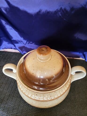 vatrostalne posude sa poklopcem akcija: Corbaluk nov 1950g+ tkz.kameni porcelan Winterling Nemacka — 6
