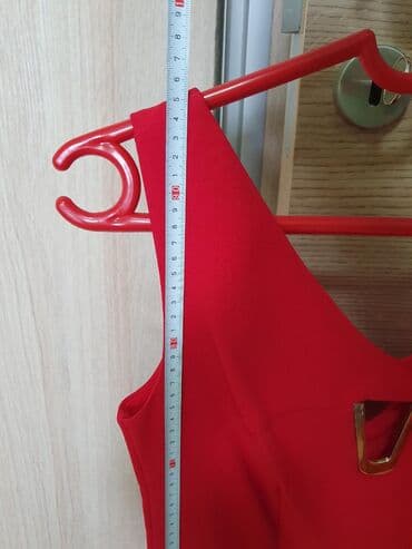 haljine secene ispod grudi: M (EU 38), color - Red, Evening, With the straps — 5