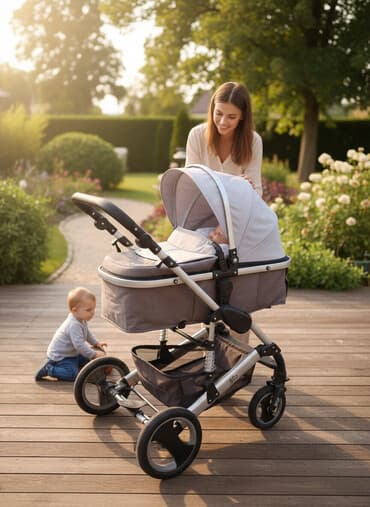 decathlon podloga za bebe: Kolica za bebe BBO – multifunkcionalna, 2 u 1 - Duboka korpa i — 1