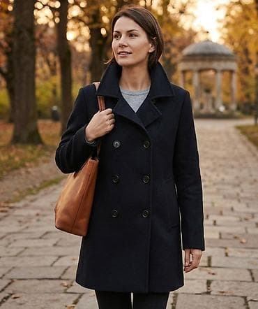 gerry weber jakne: Ženski mornarski kaput – dvoredno kopčanje - Klasičan, elegantan — 1