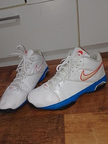 adidas gumene patike: Nike košarkaške patike – beli gornjište sa plavo‑crnim đonom i — 3