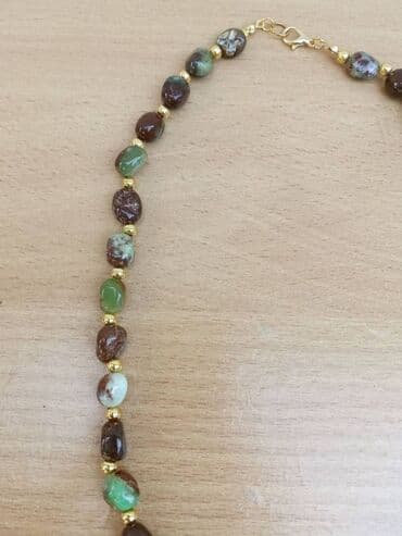 Other Accessories: Ogrlica Hrizopras Ogrlica od Hrizoprasa, poludragi kamen — 5