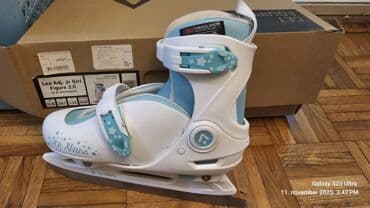 Rubber boots: Klizaljke za devojcice nosene jednu sezonu ocuvane vel podesivo od br — 1