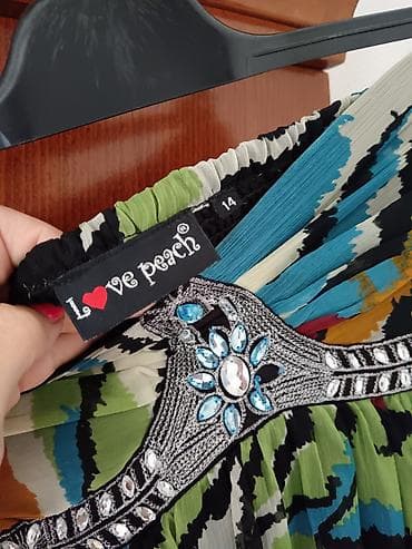 nis butici haljine: Love Peach haljina bez bretela, duga, model 14 (etiketa). - Kroj — 3