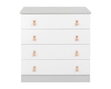 Komode i ormarići: KikkaBoo Drvena komoda Elon grey – elegantna i funkcionalna komoda — 2
