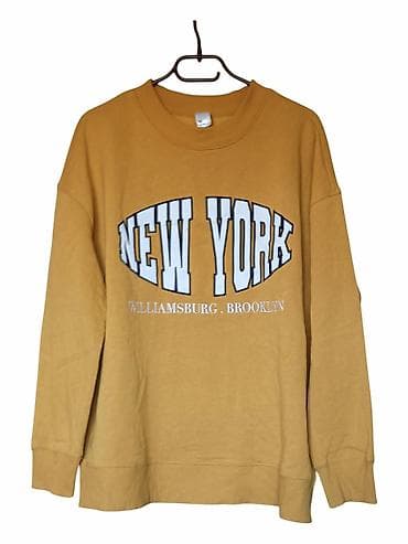 hoodrich duks: Dukserica Anko “New York – Williamsburg, Brooklyn” - Boja: senf/oker — 1