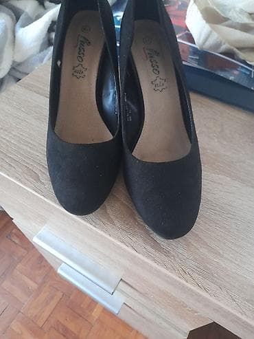 espadrile na pertlanje: - Model: klasične salonke sa zaobljenim vrhom - Boja: crna - Materijal — 4