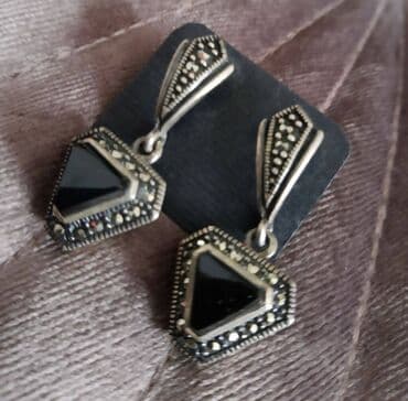 adidas samba srebrne: Screwback earrings, Material: Silver — 7