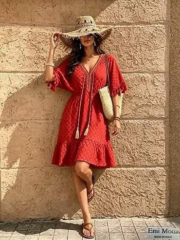 plise haljine: Ženska letnja haljina – boho tunika kroja 🎗️Haljina 2550 dinara🎗️ — 3