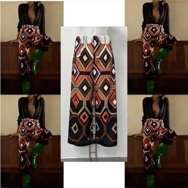 pantalone xxl: S (EU 36), M, L, Normalan struk, Šalvare — 8