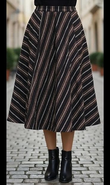 guess suknje: Midi suknja A‑kroja sa prugama - Model: midi dužina, široki A‑kroj sa — 1