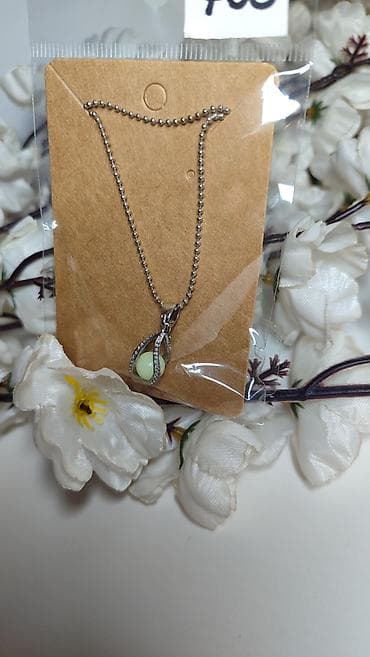 kofer za kvad: Ogrlica sa privjeskom u obliku suze - Materijal: lančić od metalnih — 2