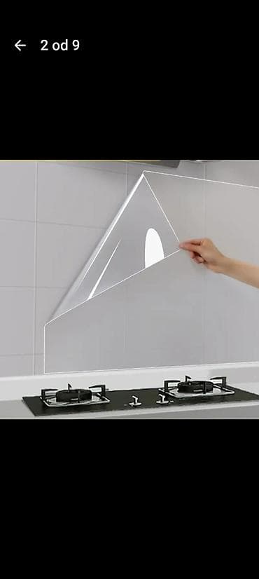 Prozirna samolepljiva zaštitna folija za kuhinjske zidove i pločice -