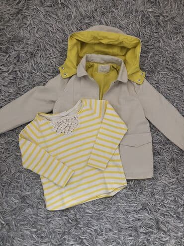 sal i kapa komplet za devojcice: Zara, Set: Trousers, Sweatshirt, Jacket, 110-116 — 1