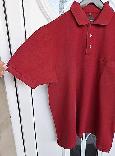 muska jakna s: Polo majica XXL – tamnocrvena - Model: klasična polo majica sa — 3