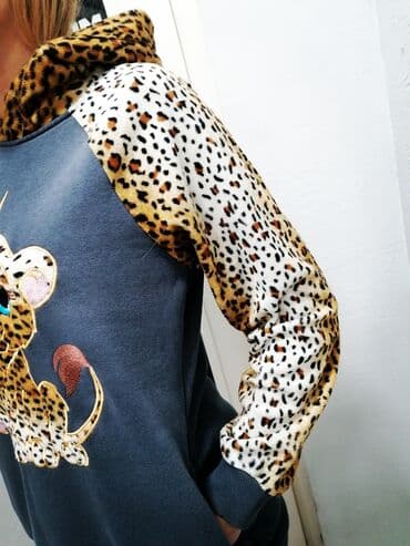 duks sa krznom: S (EU 36), Animal, Print, color - Multicolored — 3