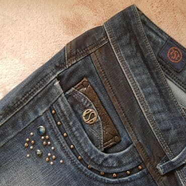 farmerke sa lastisem: Potpuno nove original Salsa farmerice W29; L32 Boja- indigo, kao na — 4