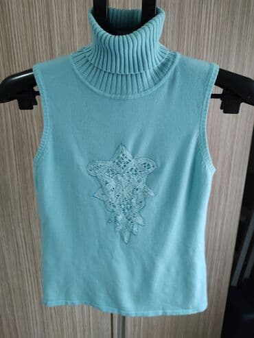 letnji kompleti sa pantalonama: S (EU 36), Single-colored, color - Light blue — 4