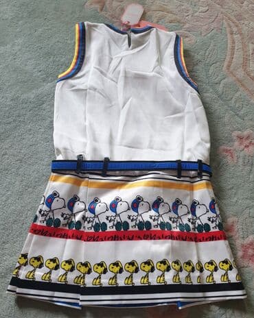 new yorker нови сад – слике: Snoopy - Snupi bela letnja ultra mini haljina sa kaisem. Materijal — 4