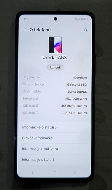 samsung galaxy a53 5g yettel: Samsumg A53 5g Koriscen oko 2 godine Mali tragovi koriscenja Ostalo — 5