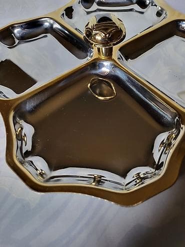 Art & Collectibles: Bombonijera inox 18/10 oznaka,24na pozlata,70te. Bombonijera — 6