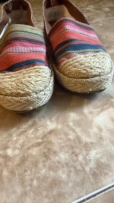 ženske cipele: Šarene espadrile sa štraftama( par puta obuvene, pokusaj, jer su mi — 6