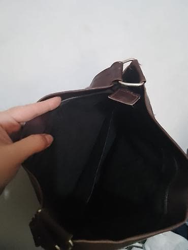nike air d: Braon torba preko ramena - Materijal: veštačka koža (eko koža) — 2