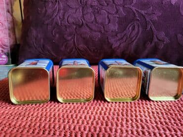 set za vino: Kutije metalne vintaz za caj,zacine. Perfektno ocuvane — 7