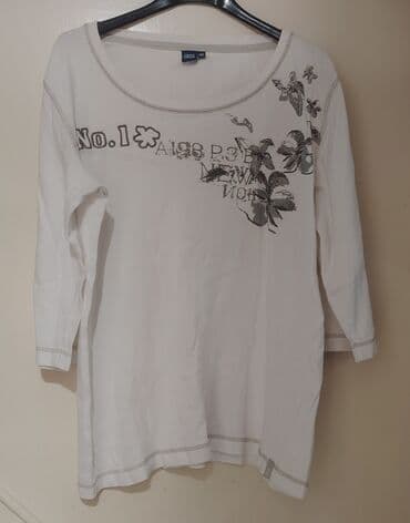 sako tvid: L, Pamuk, Sa ilustracijom, bоја - Bela — 1