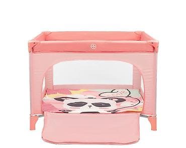 udobne sandale za svadbu: KIKKA BOO Prenosiva ogradica sa zipom ENJOY – Panda, pink (šifra — 4