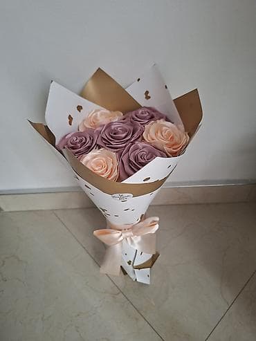 win win duseci na naduvavanje: Saten buketi ruža – dekorativni aranžmani dugotrajne lepote - Ručno — 6