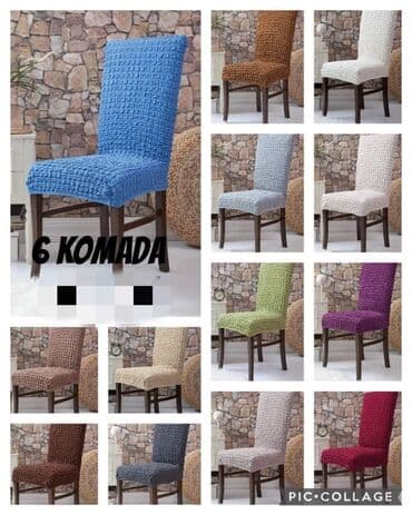 PONOVO NA STANJU NAVLAKE ZA STOLICE UNIVERZALNE CENA ZA 6 KOMADA 2490