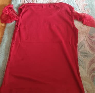 top ispod sakoa: M (EU 38), Cotton, color - Red — 4