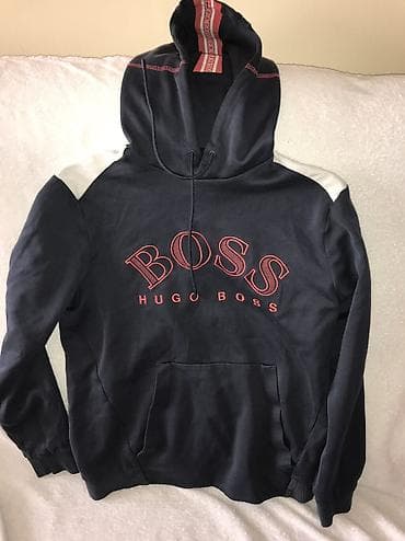 Duksevi: Originql Hugo Boss duks sa kapuljacom i dzepovima M 100% cotton Teget — 1