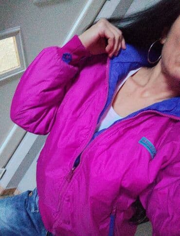 Ostale jakne, kaputi, prsluci: Prolecna jakna, sa dva lica, pink ili plava, nova, S — 1