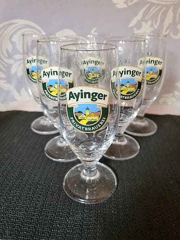metalac kristalne case: Case nove,vintaz kristal Ayinger za pivo. Nemacke kristalne case — 9