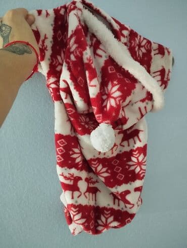 Praznični kombinezon za psa sa kapuljačom - Topao, mekan flis — 3