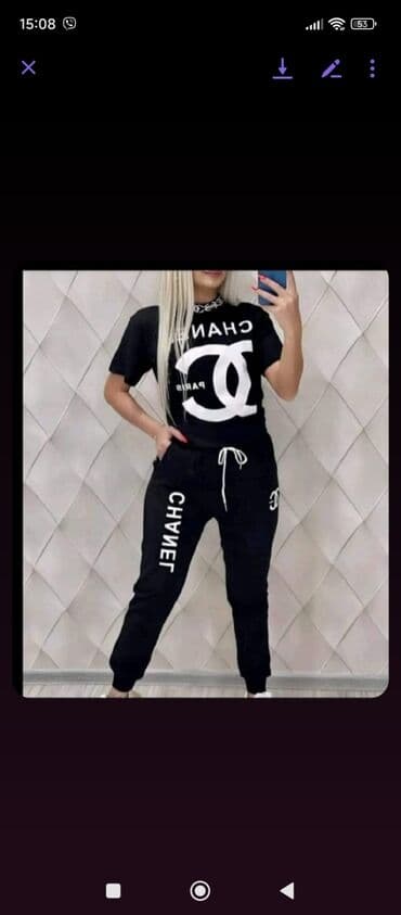 Women's Sweatsuits: L, M, S, Print, Single-colored — 1