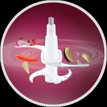 podmetači za veš mašinu: Seckalica, staklena posuda 1.6 lit., dupli noževi, 300 W. Kapacitet — 4