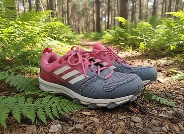 Ženske Adidas patike za trening, kombinacija roze i sive boje sa belim