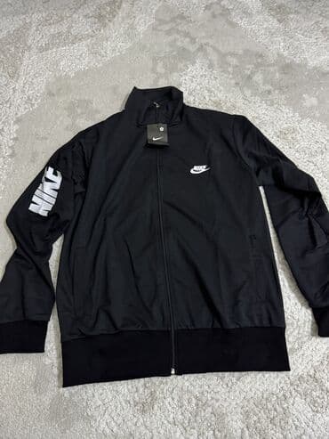 3 decembar duks: Sweatshirt, L (EU 52), Nike, color - Black, With a zipper — 1