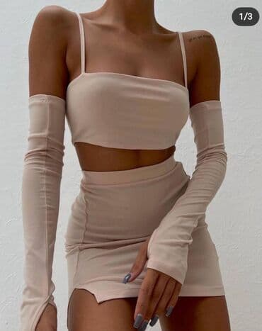 Donji delovi trenerke: Kompleti suknja i bluza sa elastinom. Crna,tamno plava,svetlo — 2