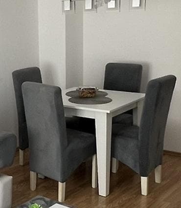 polovne komode: Trpezarijski set – sto i 6stolice, plus tabla za veliki sto - — 1