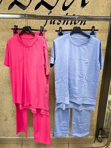 bele zvonaste pantalone: Damski komplet majica + pantalone Univerzalna veličina SML - — 2