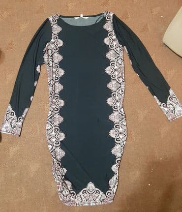 haljine sa kaisem: L (EU 40), color - Black, Cocktail, Long sleeves — 7