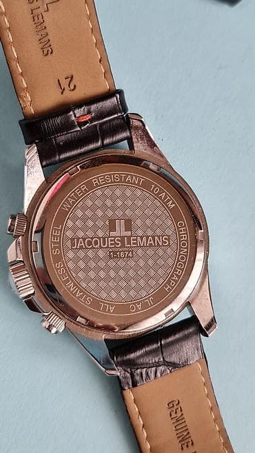 stalak za cigarete: Jacques Lemans muški hronograf sat - Model: 1-1674 (utisnuto na — 3
