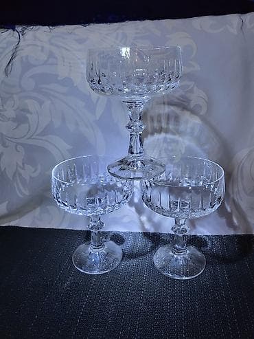 srebrna kasika za bebe: Case kristal,rucna obrada za vino Zwiesel iz 80,90ih Nemacka. Case — 1