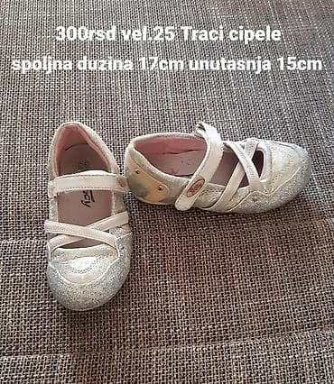 srebrne alke sa cirkonima: Tracy dečije baletanke - Veličina: 25 - Spoljna dužina: 17 cm - — 1