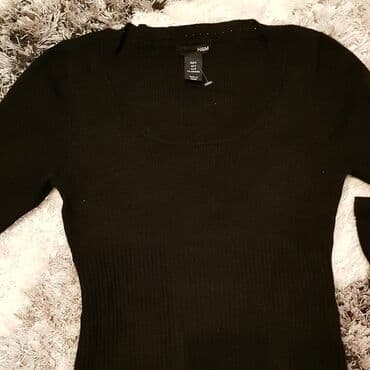 leprsave duge haljine: H&M S (EU 36), color - Black, Long sleeves — 2